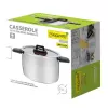 Pan Maestro MR-3530-24 RVS 24 cm, 5,5 L, klapbare handgrepen, glazen deksel