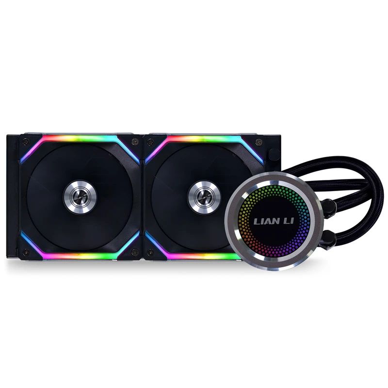 Lian Li Galahad AIO processor all-in-one vloeistofkoeler 12 cm zwart