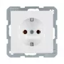 Stopcontact type F Berker 47436089, 16 A, 250 V, wit, duroplast behuizing