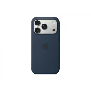 Silicone Case Apple iPhone 17 Pro MagSafe Midnight Cover donkerblauw