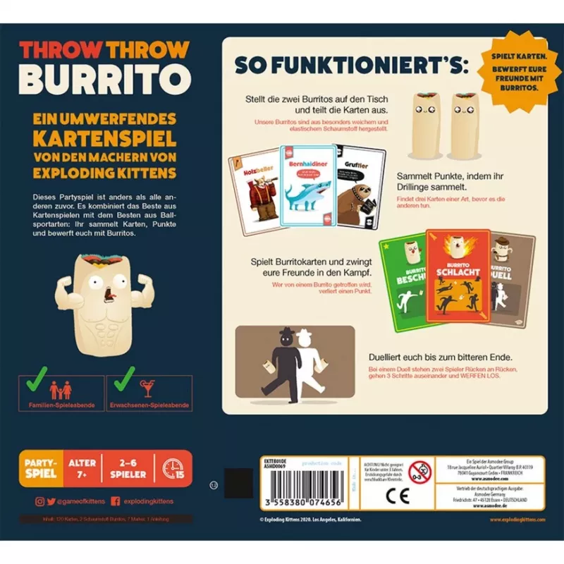 Throw Throw Burrito familiespel