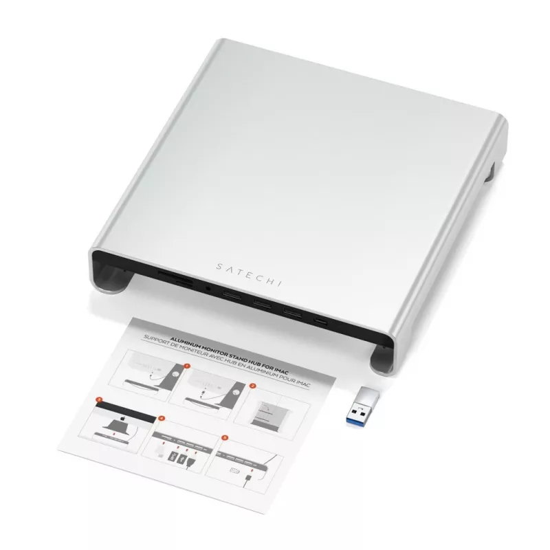 Laptop Dock Satechi ST-AMSHS USB 3.2 Gen 1 Type-C zilver