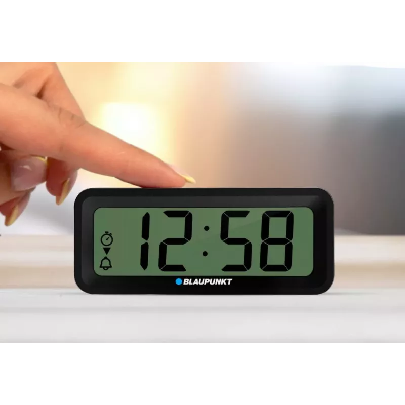Wekker BLAUPUNKT CL04WH Multifunctionele klok, wit — thermometer, kalender, snooze, 88×37×21 mm