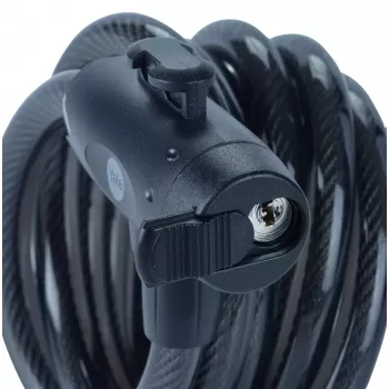 12 mm stalen fietsslot met sleutel - YCK0/12/200/2 zwart