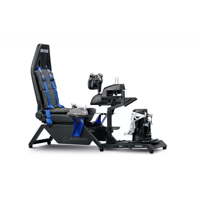 Next Level Racing Boeing Commercial Edition vluchtsimulator-cockpit, blauwe accenten