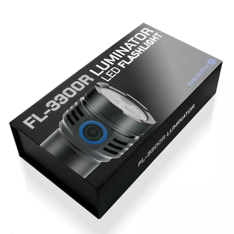 LED-zaklamp everActive LUMINATO R FL-3300R – 3300 lumen, oplaadbaar