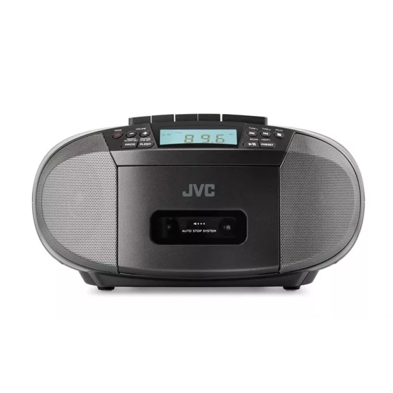 Radio-speler JVC RC-E444B zwart met cd-speler en FM-tuner