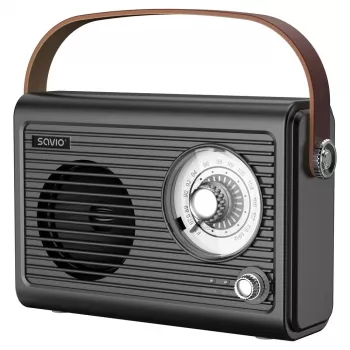 Draagbare radio Savio RS-01 analoog zwart