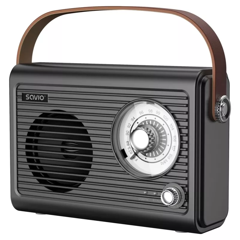 Draagbare radio Savio RS-01 analoog zwart