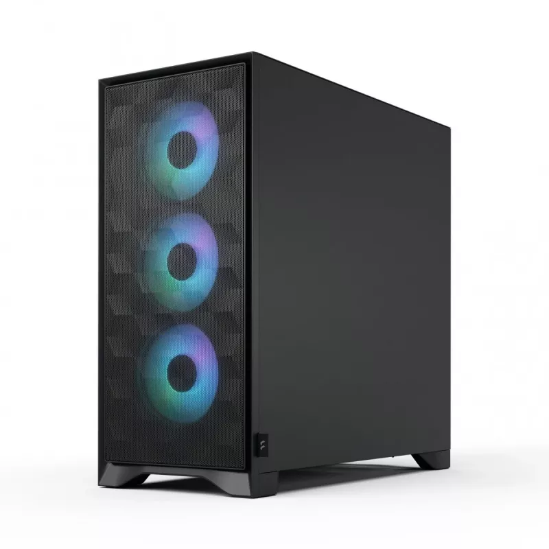 Fractal Design Pop 2 Air zwart Solid midi-tower pc-behuizing — ATX-ondersteuning, 3x 120 mm frontventilatoren, 2,5/3,5-inch drive bays, 215×481×462 mm