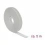 Klittenband DELOCK 18276, grijs, 13 mm x 5 m, 1 stuk