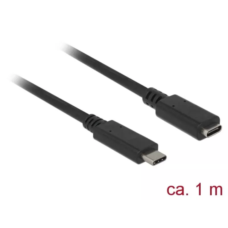 USB-kabel DeLOCK 85533 USB 3.2 Gen 1 1m USB-C zwart