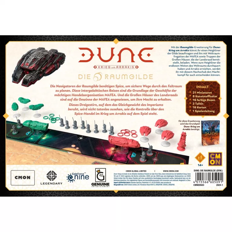 Dune: War for Arrakis - Die Raumgilde, bordspel-uitbreiding