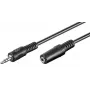 Microconnect AUDLR10 audiokabel 10 m 3,5 mm zwart