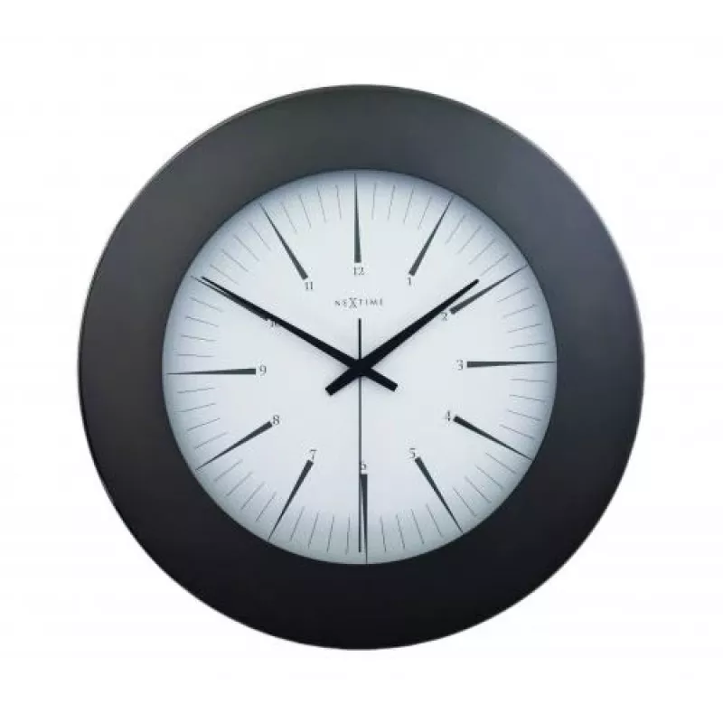 NeXtime klok 2945 Colt, Ø 45 cm, wand, zwart