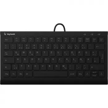 KeySonic KSK-5011ELC (DE) toetsenbord thuis USB QWERTZ Duits zwart