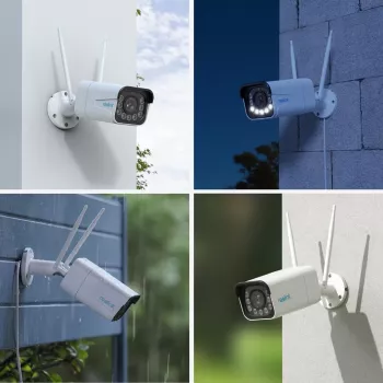Reolink W430 - 4K buitenkamera, next-gen Wi-Fi 6, 5x optische zoom, persoon-/voertuig-/dierdetectie, kleurennachtzicht