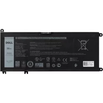 Accu voor Dell-laptops, 56 Wh, 4 cellen, compatibele modellen met MPN 4WN0Y
