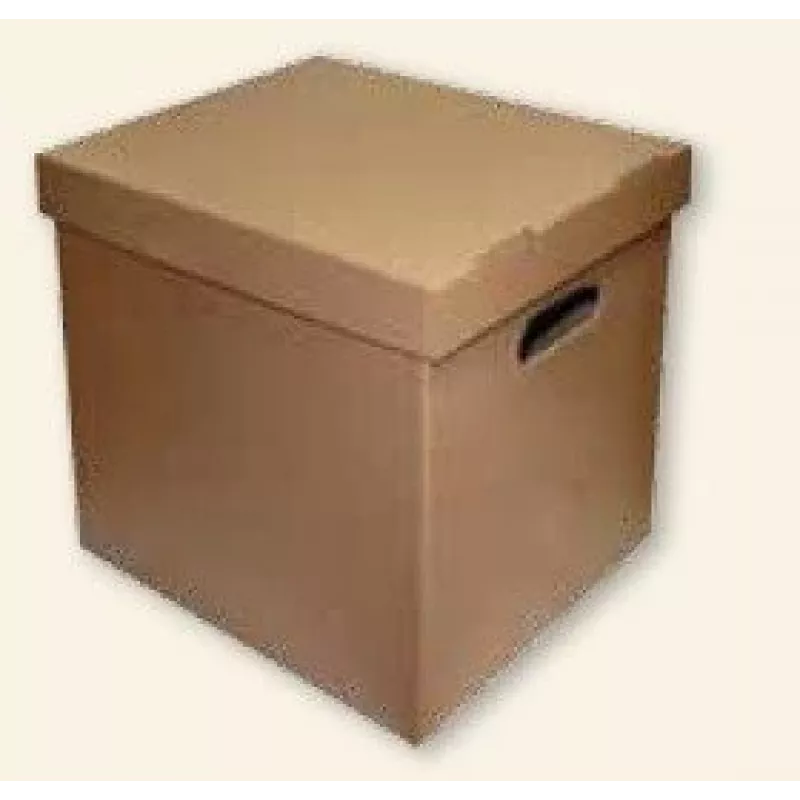 Archiefbox SMLT, 360x290x350mm, bruin, ecologisch, afneembaar deksel