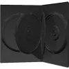 MediaRange 4-voudige dvd-doos zwart - capaciteit: 4 cd, 4 dvd - 50-pack - zwart (BOX17)