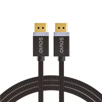 DisplayPort-kabel Savio CL-165 1 m zwart