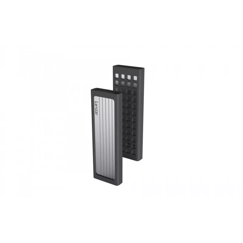 SSD-behuizing Lexar E6 zilver M.2, PCIe, USB 3.2 Gen 2 (10 Gbit/s), USB‑C, aluminium, enkele M.2 tot 4 TB