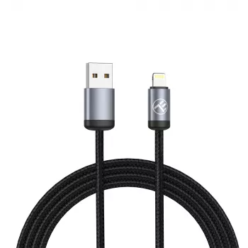 USB-naar-Lightning-kabel Tellur TLL155761, 1 m, 3 A, zwart