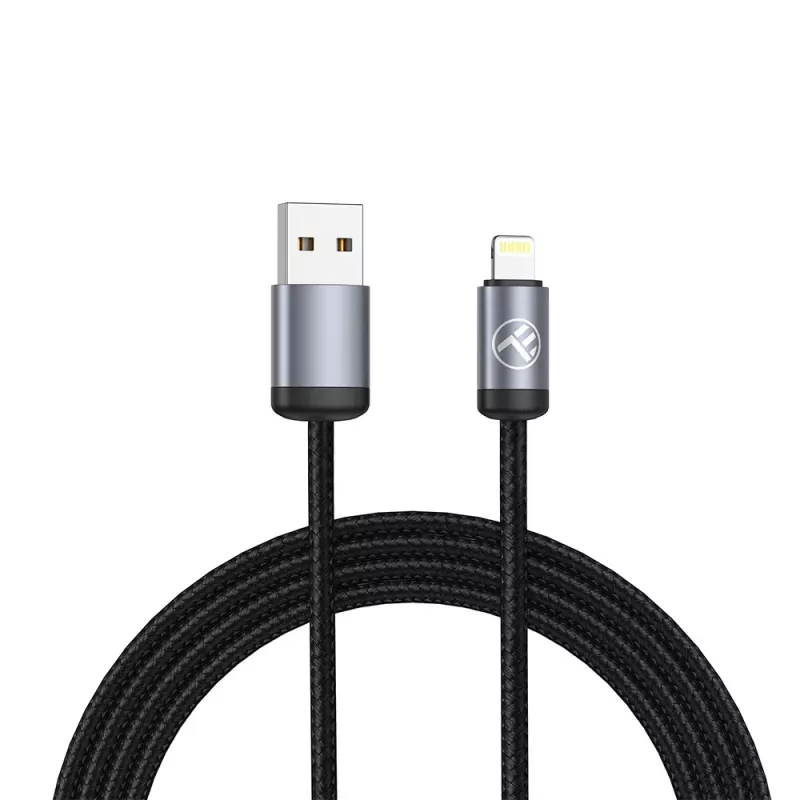 USB-naar-Lightning-kabel Tellur TLL155761, 1 m, 3 A, zwart