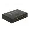 DeLock HDMI 2 - 1 switch bidirectioneel 4K 60 Hz - video/audio-switch - 2 x HDMI - desktop
