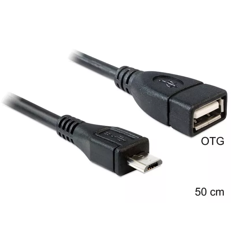USB-kabel DeLOCK 50 cm Micro-USB B USB 2.0 A 83183