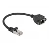 Netwerk-verlengkabel DeLOCK Cat.6A 25 cm zwart