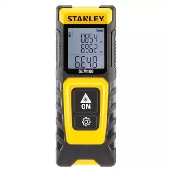 Afstandsmeter STANLEY SLM100 — laserbereik 30 m, compacte handmeter