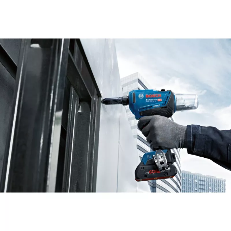 Bosch 0 601 9K5 001 power rivet tool zwart, groen 3,2,4,4,8,5,0,5,6 mm 16000 kN