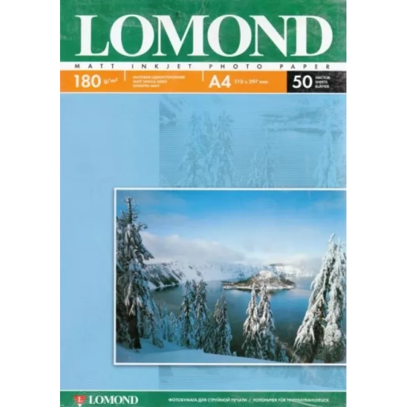 Lomond foto-inktjetpapier mat 180 g/m² A4, 50 vel