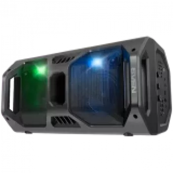 Luidspreker SVEN PS-600, zwart (50W, TWS, Bluetooth, FM, USB, microSD, LED-display, 4000mAh)