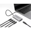 DELOCK USB hub 10 Gbps Type-C 4 poorten PD 85W 30cm kabel