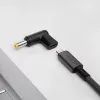 Akyga AK-ND-C01 laadadapter USB-C naar DC 5,5 x 2,5 mm voor notebooks, 18,5-20 V, 100 W