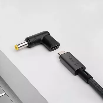 Akyga AK-ND-C01 laadadapter USB-C naar DC 5,5 x 2,5 mm voor notebooks, 18,5-20 V, 100 W