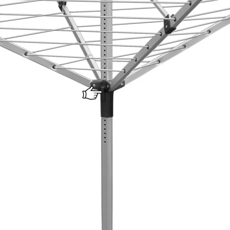 PROMIS SU200 CAPRI vierarmige wasrek voor de tuin