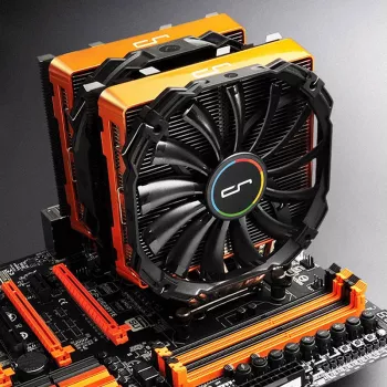Computerkoelingssysteem-accessoire Cryorig CR-CCO — ABS oranje, compatibel met R1 Universal/R1 Ultimate, 140×23×131 mm