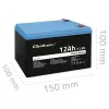 Qoltec LiFePO4 Lithium-ijzerfosfaat-accu 12,8 V 12 Ah 153,6 Wh met BMS