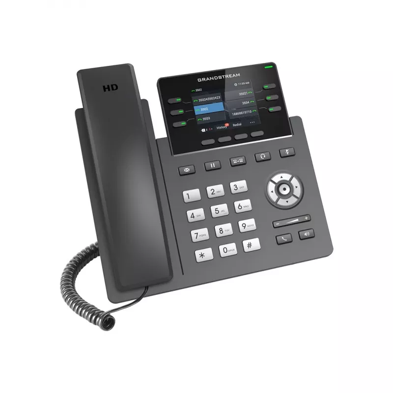 IP-telefoon Grandstream GRP2613W zwart 4 lijnen TFT 2,4 inch