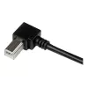 StarTech.com 3 m USB 2.0 A naar haakse B-kabel – M/M, 3 m, USB A, USB B, USB 2.0, zwart