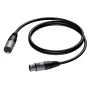 Audiokabel PROCAB CAB901 5m XLR-stekker naar bus zwart