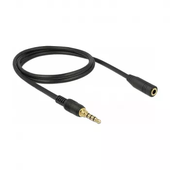 Audiokabel DeLOCK 85629 1m 3,5mm zwart