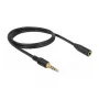 Audiokabel DeLOCK 85629 1m 3,5mm zwart