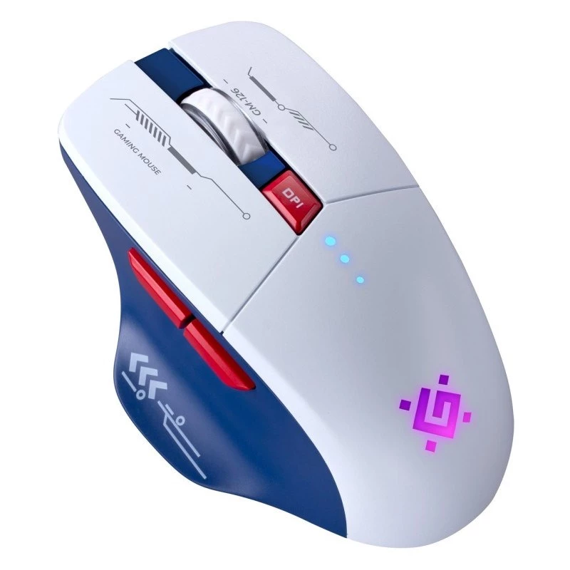 Muis DEFENDER GM-126 TISA RF+BT OPTIC 1600dpi 6P WIT