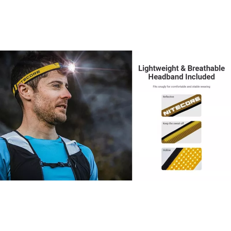 Nitecore UT27 MCT zwart, geel hoofdlamp-LED