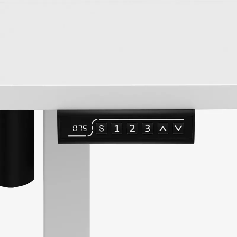 Bureau mark adler Leader 7.3 wit — in hoogte verstelbaar ergonomisch werkstation