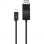 Goobay USB-C naar DisplayPort. M/M. Zwart
